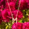 Diamond Initial Necklace-Gold sold by Amelia Rose Design