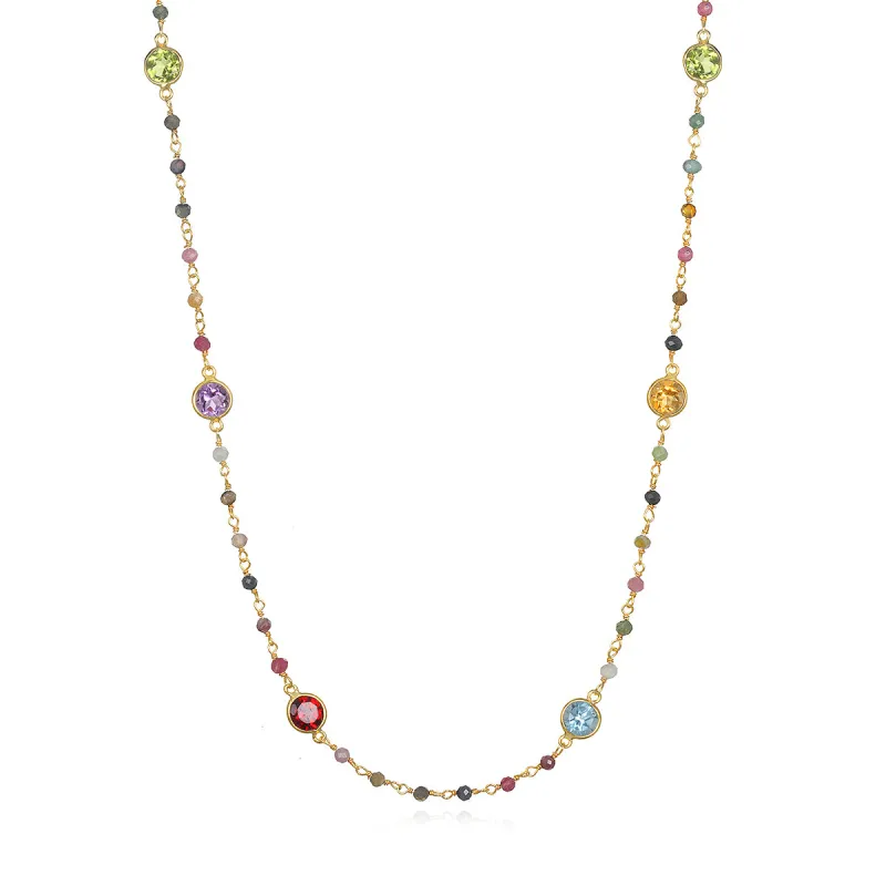 Gemstone & Tourmaline Necklace sold by Amelia Rose Design