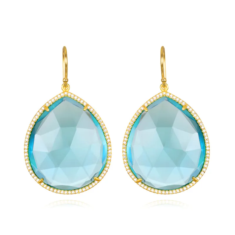 Paris Grand Teardrop Sky Blue sold by Amelia Rose Design