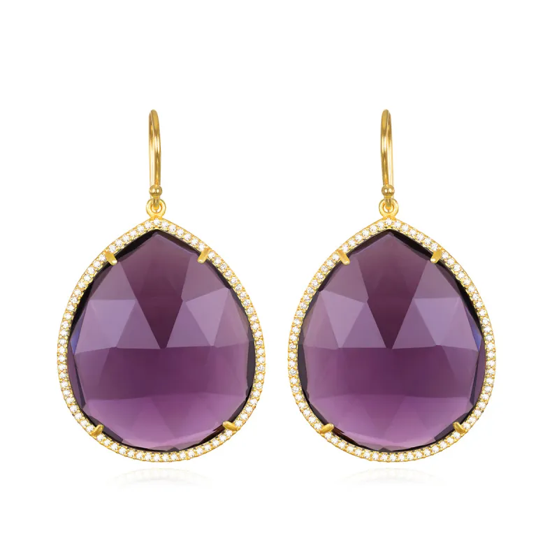 Paris Grand Teardrop Violet sold by Amelia Rose Design