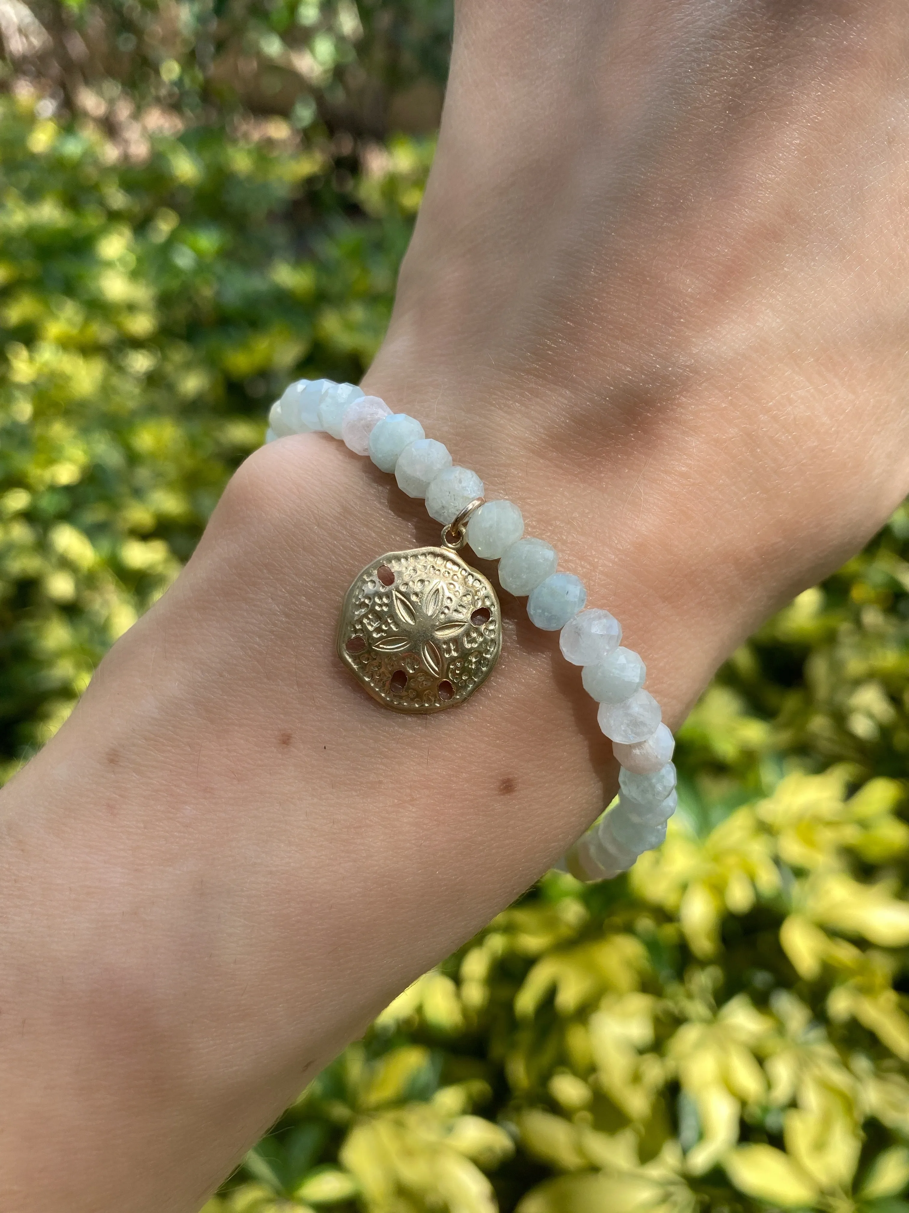 Morganite Sand Dollar Bracelet sold by Amelia Rose Design product image thumbnail 3