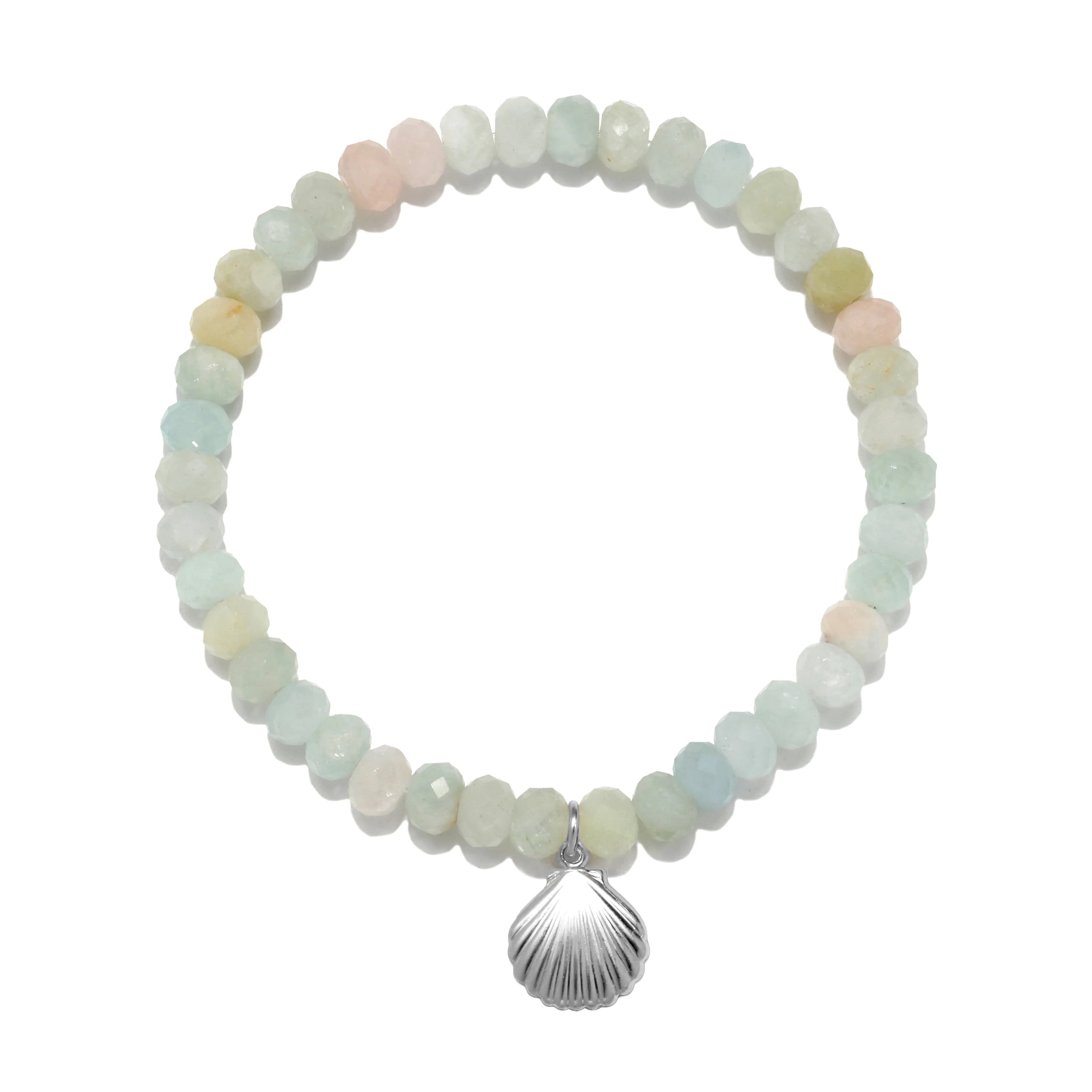 Morganite Scallop Shell Bracelet sold by Amelia Rose Design product image thumbnail 2