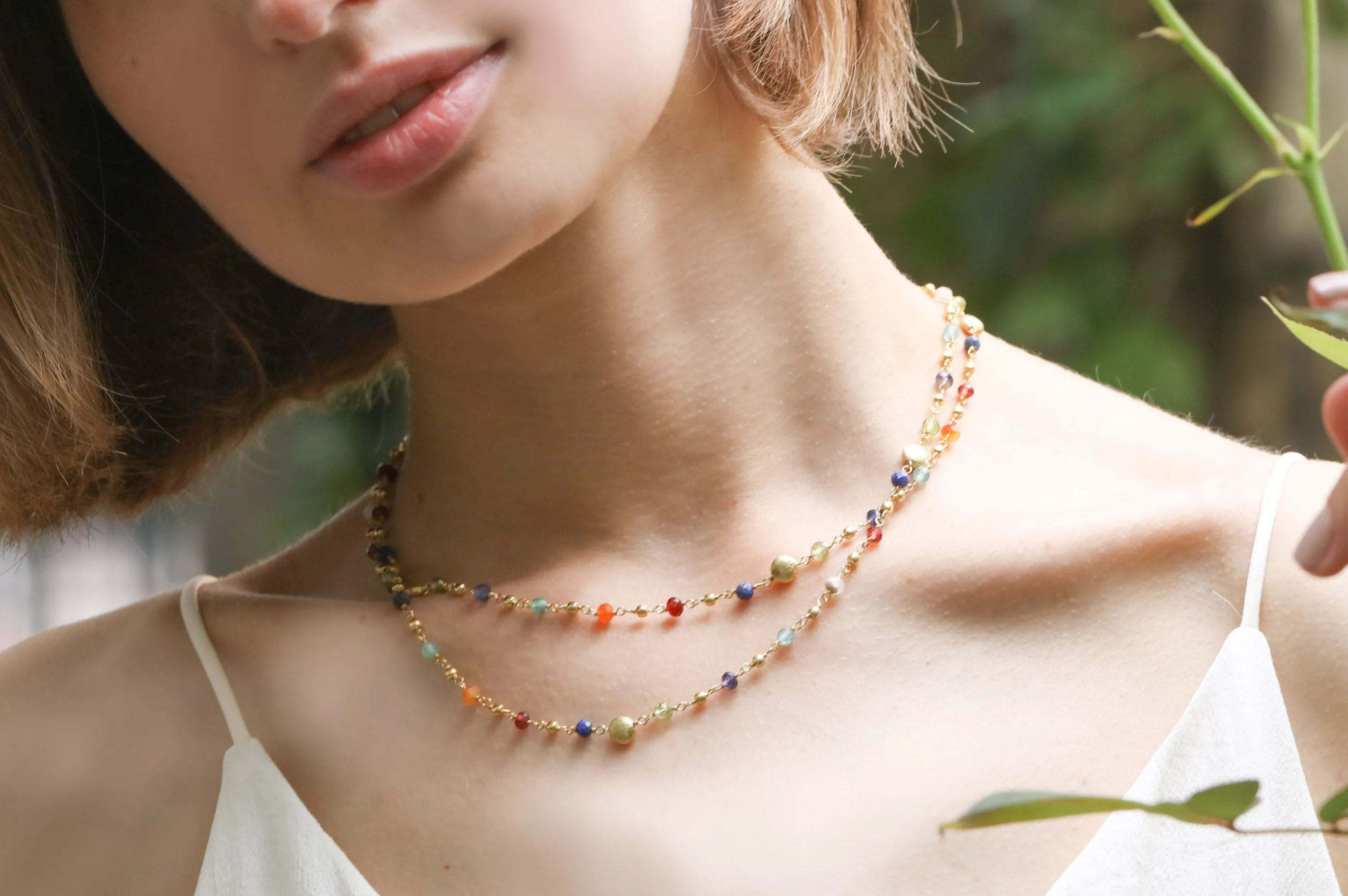 Layered Rainbow Necklace-Sterling Silver sold by Amelia Rose Design product image thumbnail 2