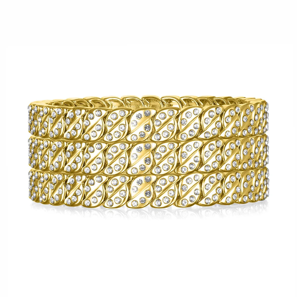 Pavé Gold Beaded Bracelet sold by Amelia Rose Design product image thumbnail 2
