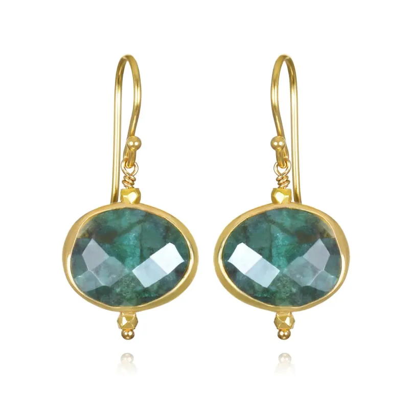 New! Bezeled Drops-Emerald sold by Amelia Rose Design