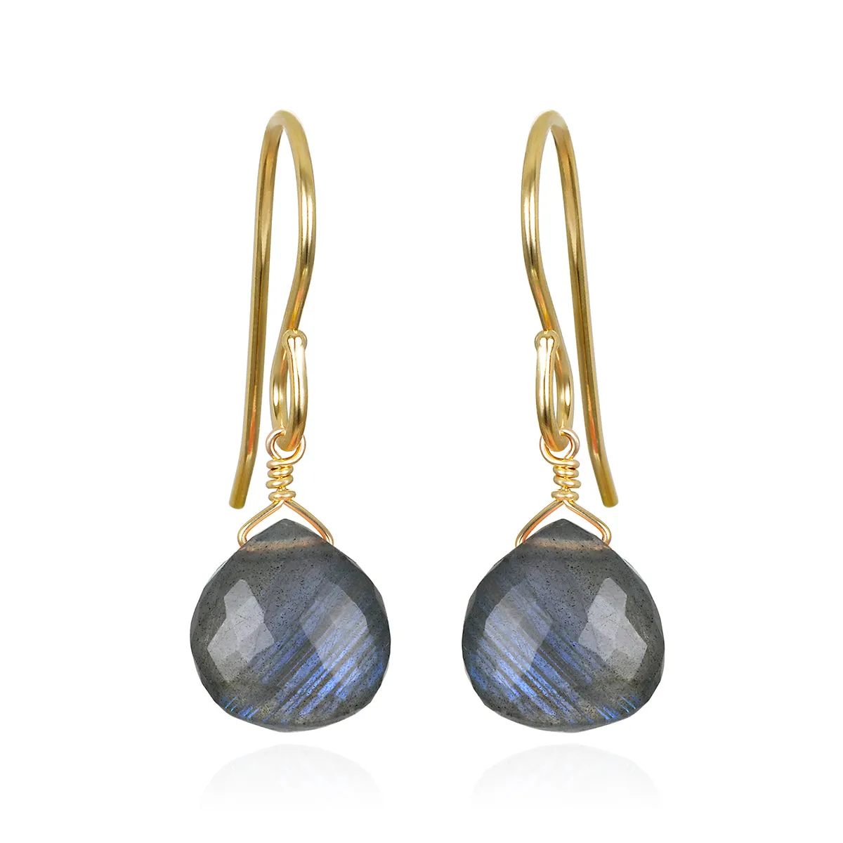 New! Briolette Dangles-Labradorite sold by Amelia Rose Design