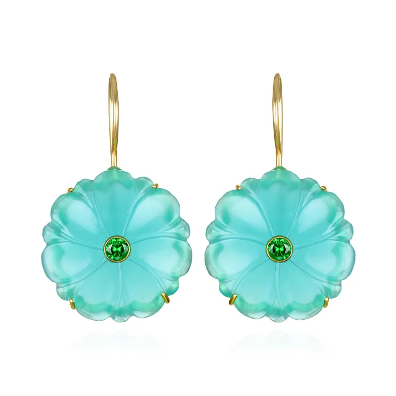 Magnolia Earring - Teal sold by Amelia Rose Design
