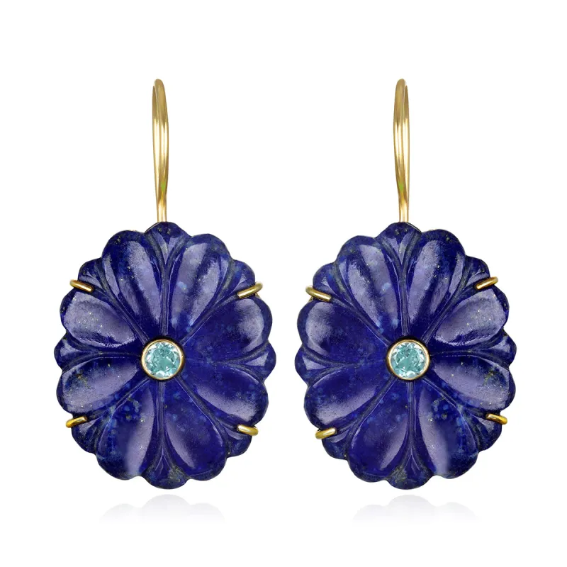 NEW! Marigold Earring - Lapis sold by Amelia Rose Design