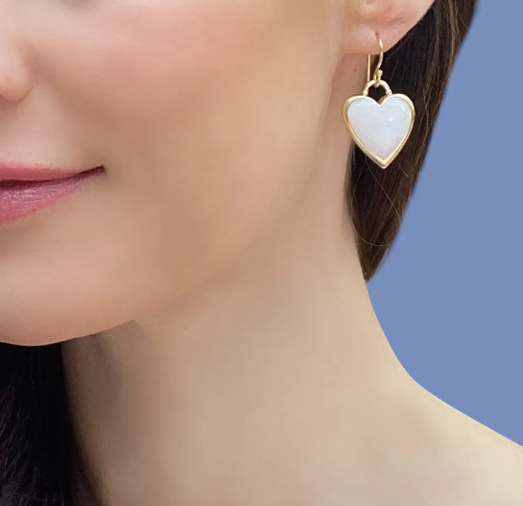 New! Framed Heart Dangles-Lapis sold by Amelia Rose Design product image thumbnail 2