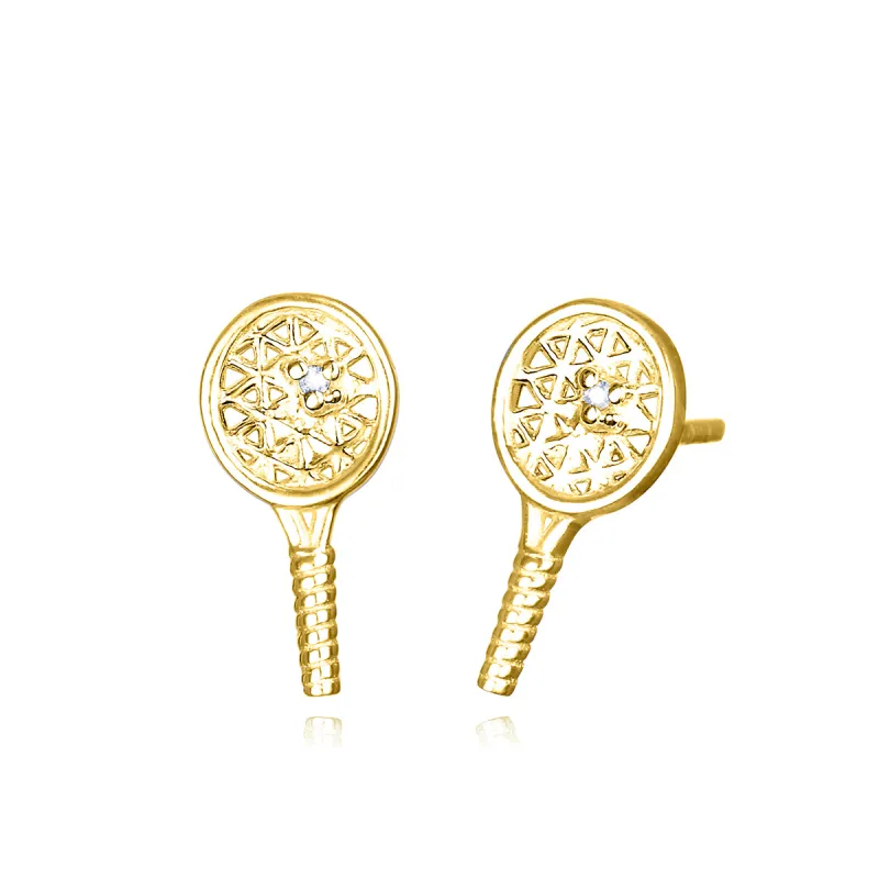 New! Diamond Tennis Racket Studs sold by Amelia Rose Design
