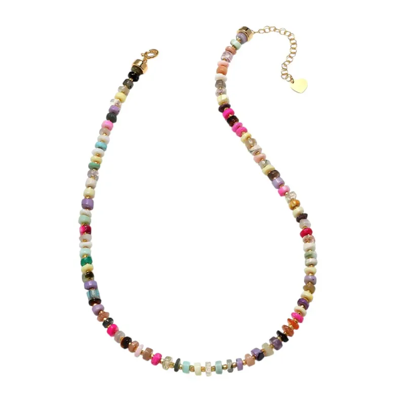 New! Multi Color Sparkle Heishi Necklace sold by Amelia Rose Design
