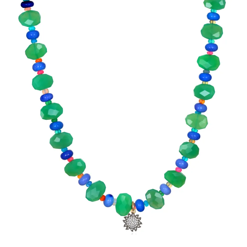 New! Summer Zircon Choker - Chrysoprase sold by Amelia Rose Design