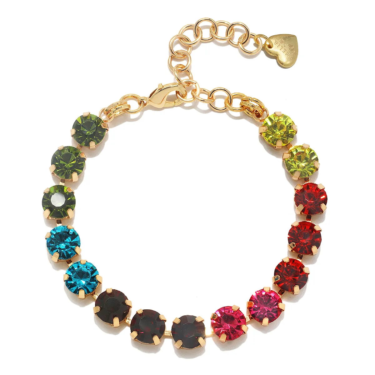 London Rainbow Solitaire Bracelet sold by Amelia Rose Design