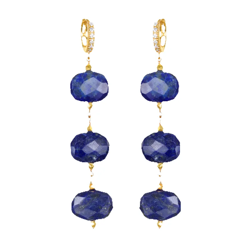 Lapis Sparkle Huggies sold by Amelia Rose Design