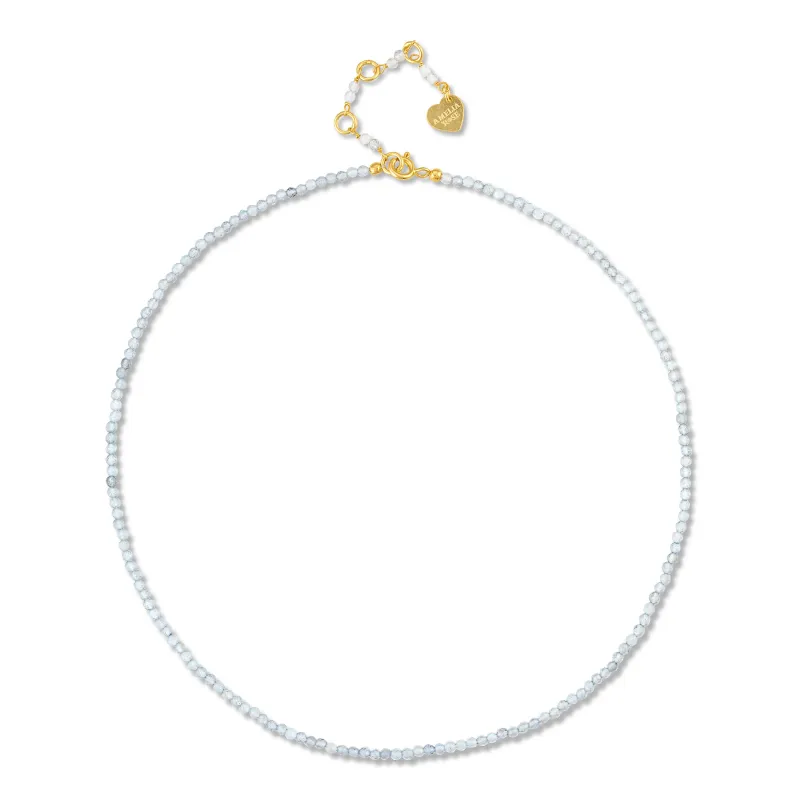 Gemstone Beaded Choker - Labradorite sold by Amelia Rose Design