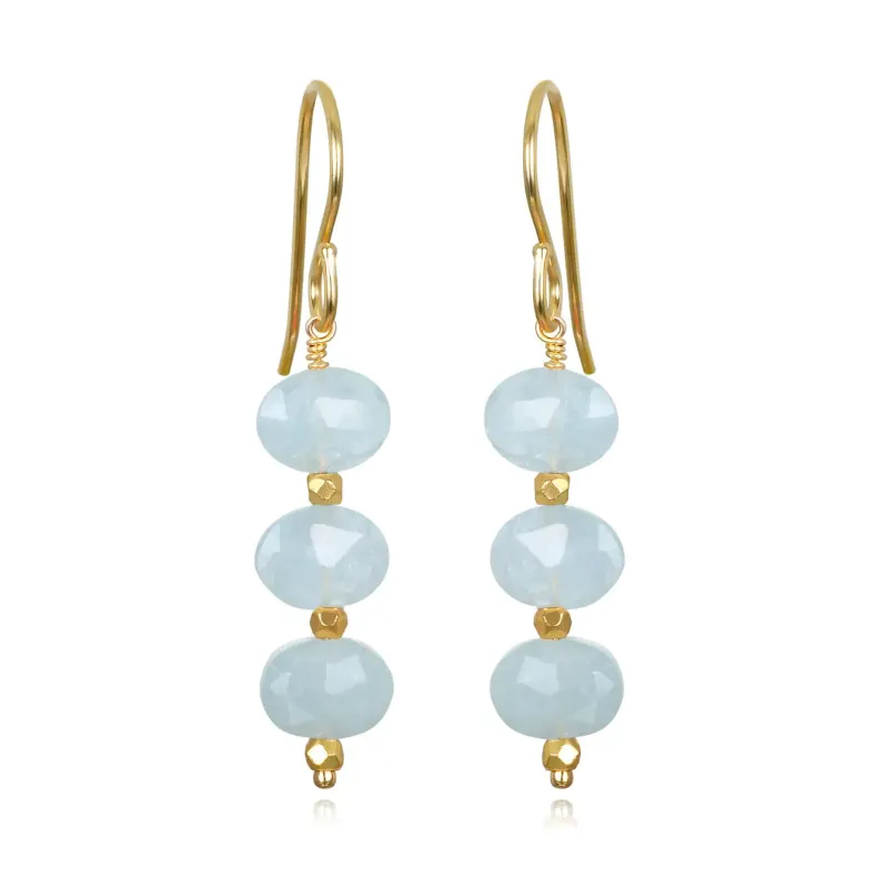 New! Aquamarine Sparkle Dangles sold by Amelia Rose Design