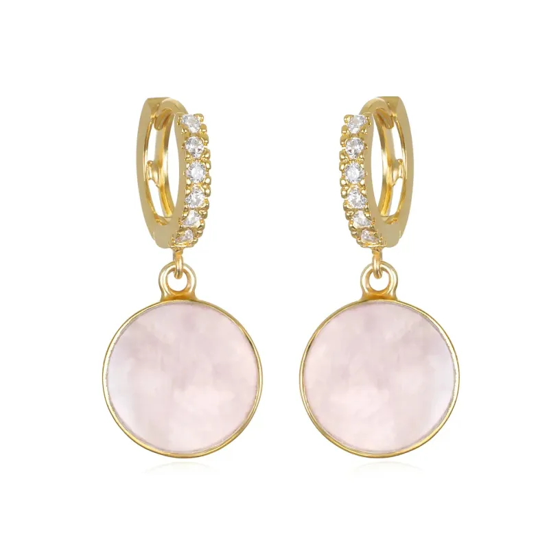 New! Coin Huggies - Rose Quartz sold by Amelia Rose Design