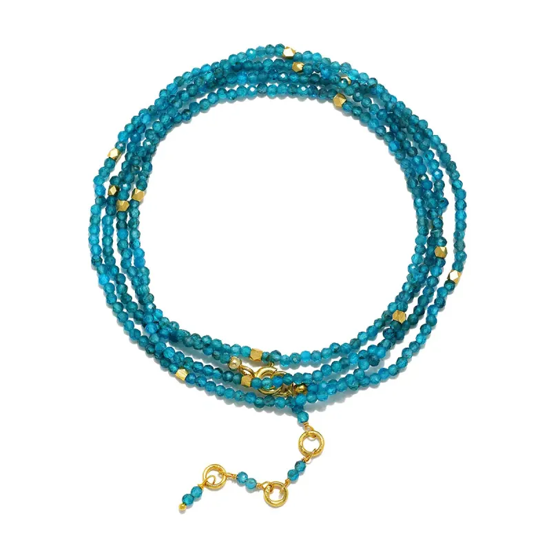 New! Gemstone Sparkle Wrap-Apatite made by Amelia Rose Design