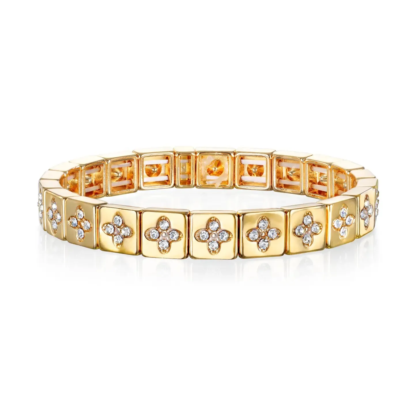 New! Clover CZ Stretch Bracelet sold by Amelia Rose Design