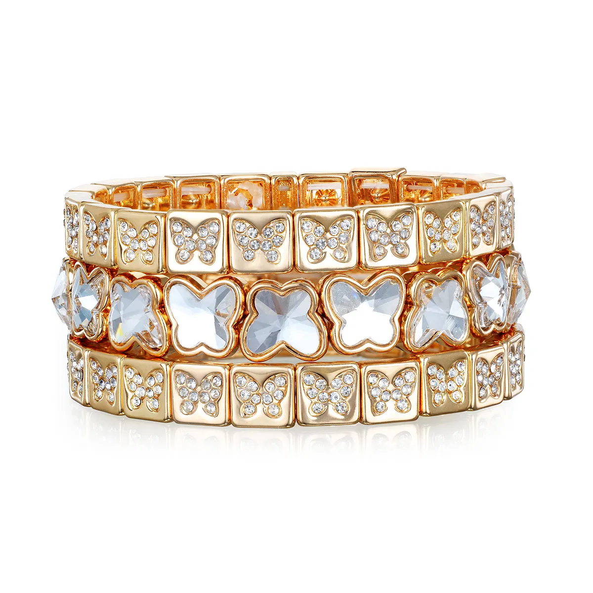 New! Butterfly CZ Stretch Bracelet sold by Amelia Rose Design product image thumbnail 2