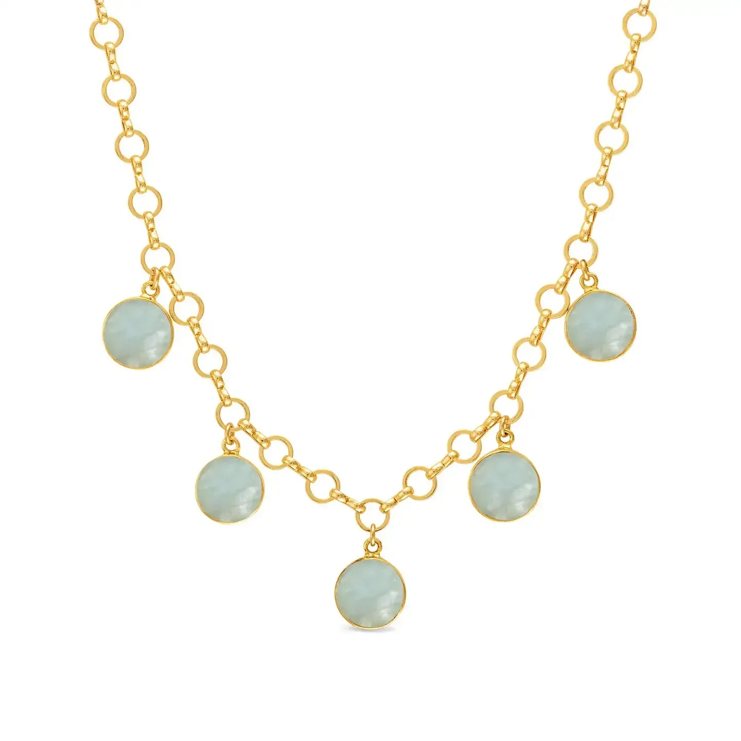 New! Dangling Coin Choker - Aquamarine sold by Amelia Rose Design