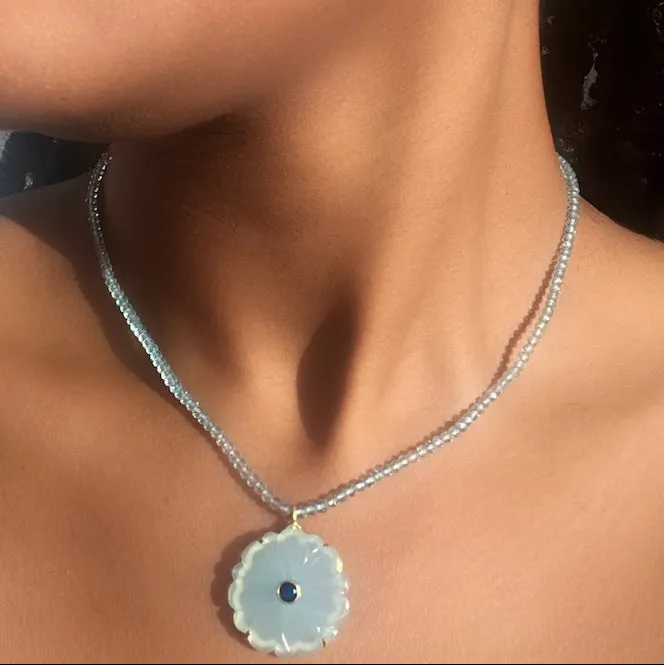 Magnolia Necklace -Blueberry sold by Amelia Rose Design product image thumbnail 2