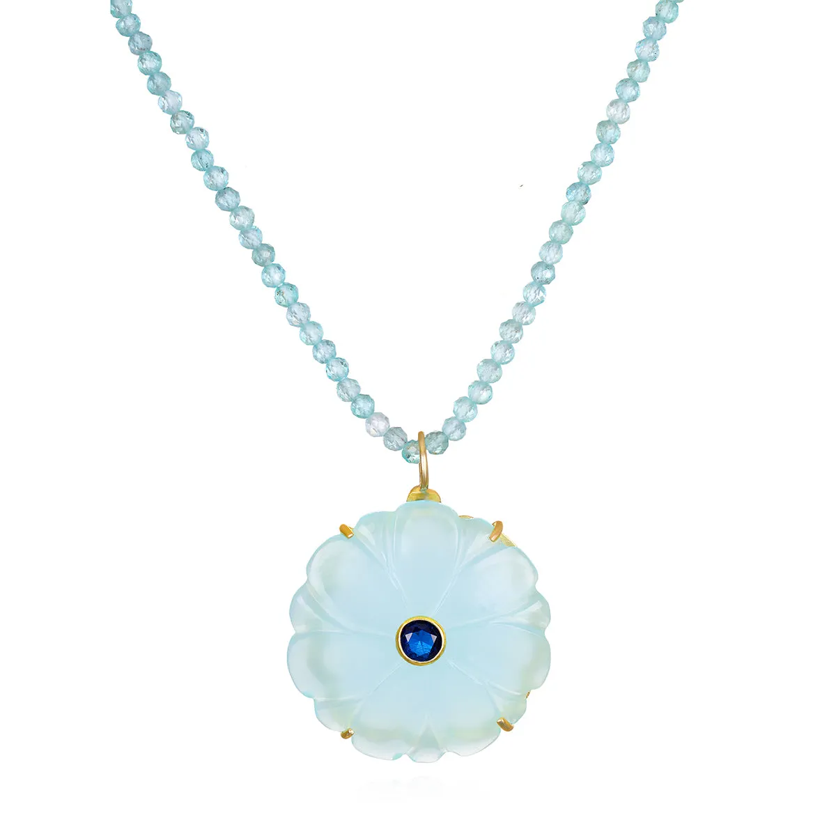 Magnolia Necklace -Blueberry sold by Amelia Rose Design
