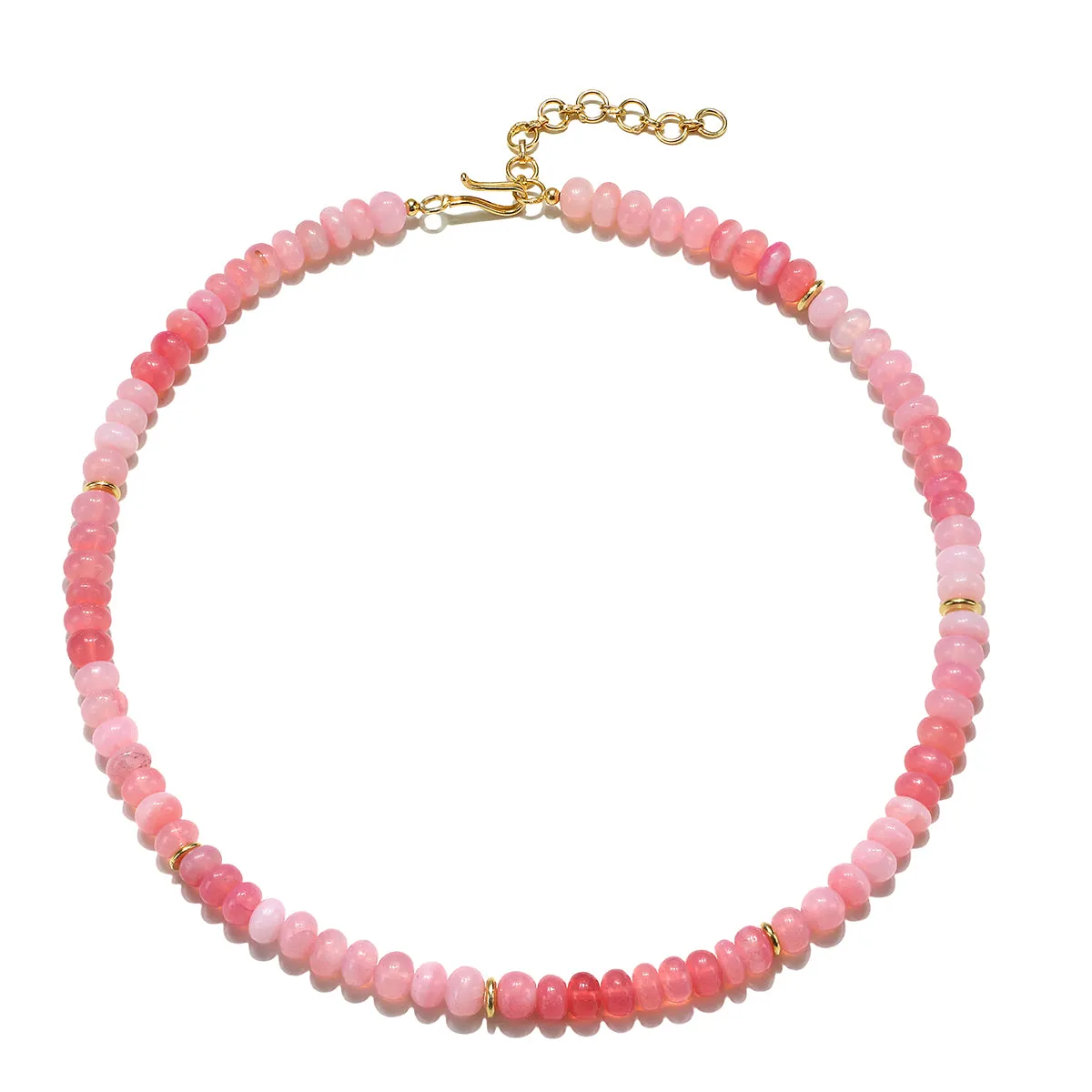New! Beaded Opal Necklace-Pink sold by Amelia Rose Design
