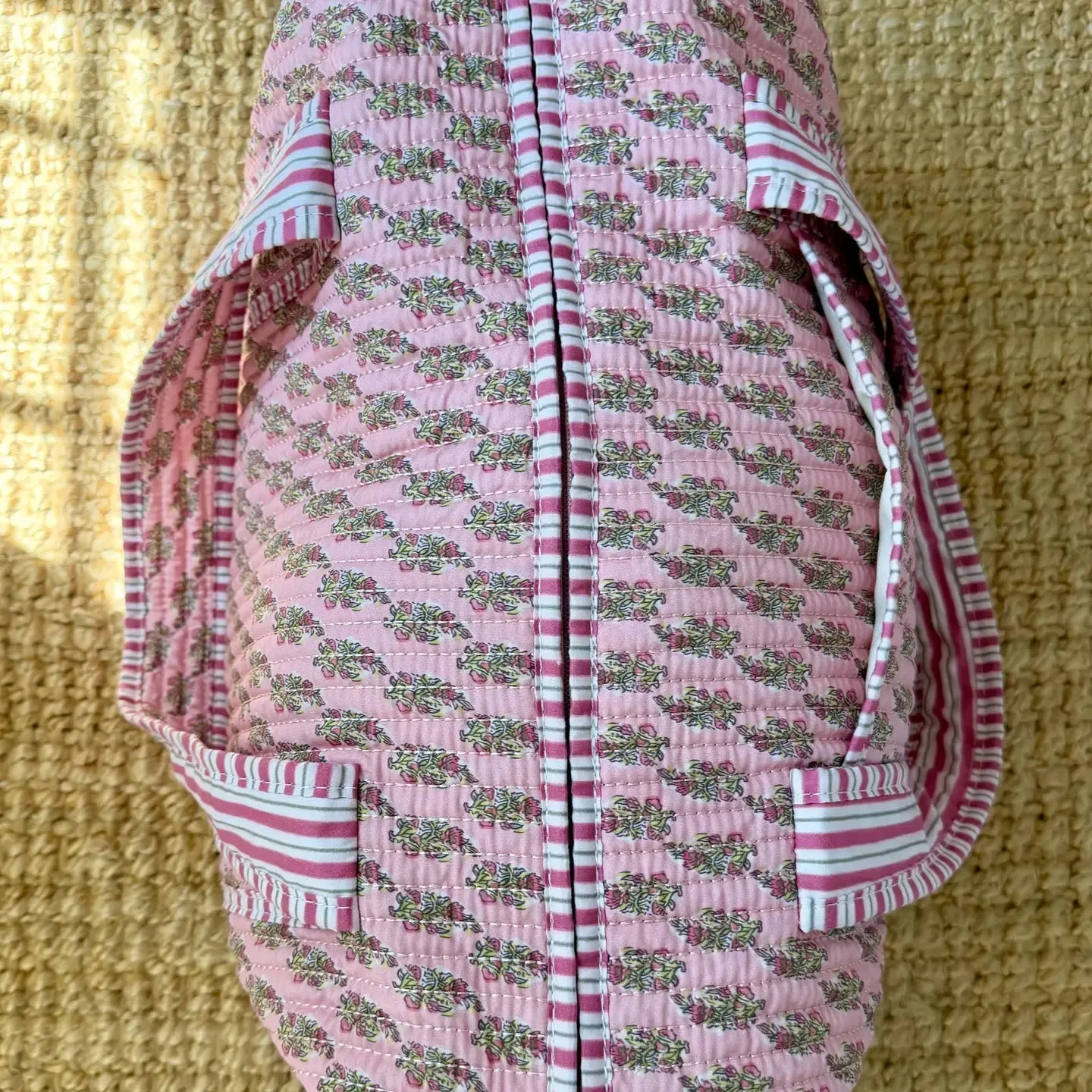 New! Floral Quilted Weekender Bag-Pink sold by Amelia Rose Design product image thumbnail 2
