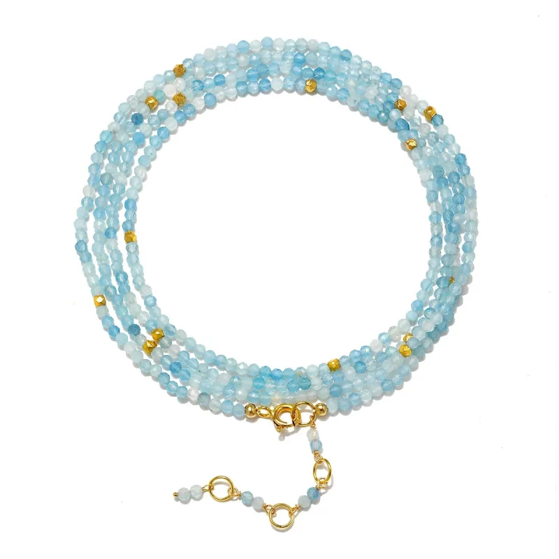 New! Gemstone Sparkle Wrap-Aquamarine made by Amelia Rose Design