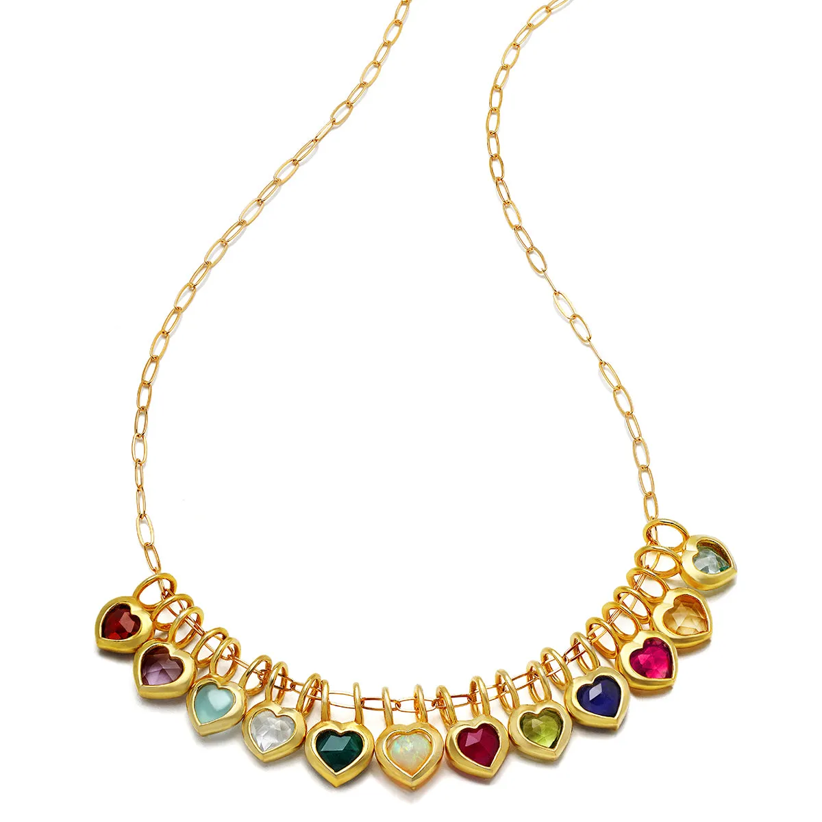 Birthstone Heart Necklace - April White Topaz sold by Amelia Rose Design product image thumbnail 2