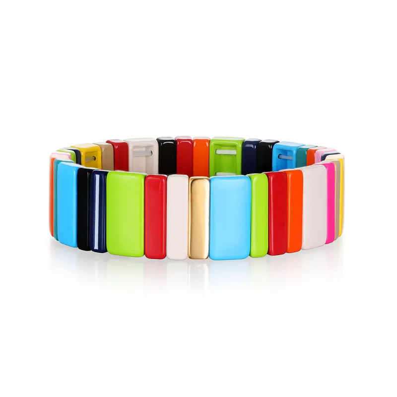 Enamel Tile Bracelet - Bold & Beautiful sold by Amelia Rose Design