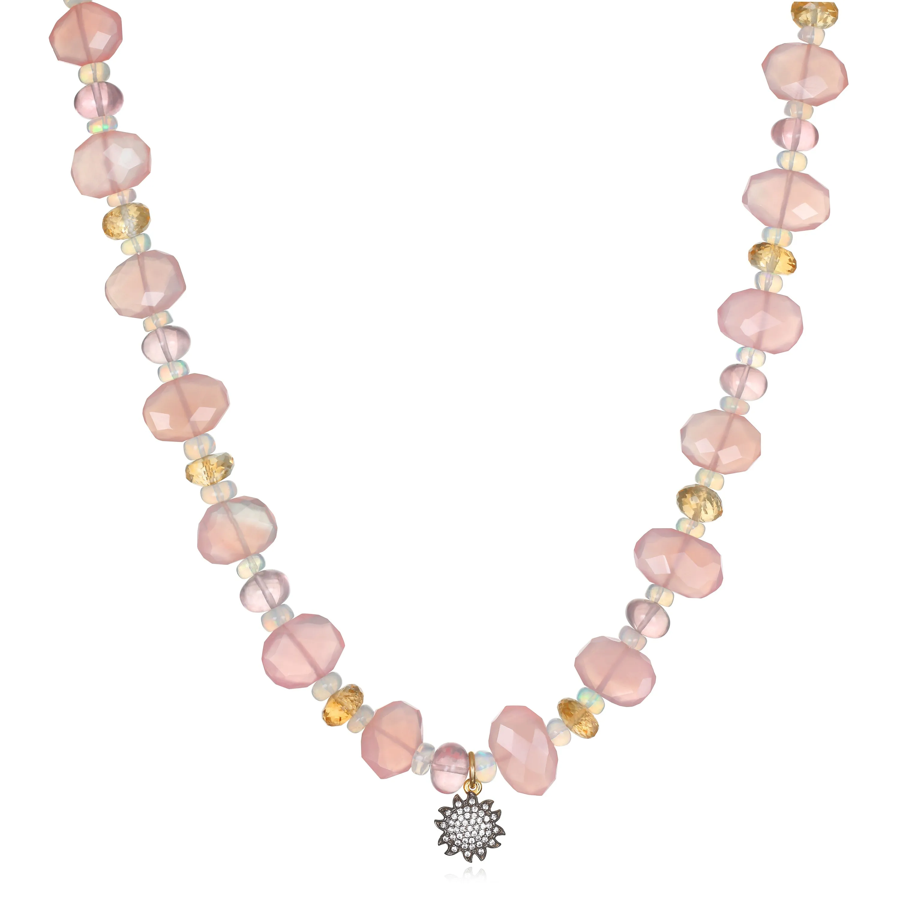 New! Summer Zircon Choker - Pink Chalcedony sold by Amelia Rose Design