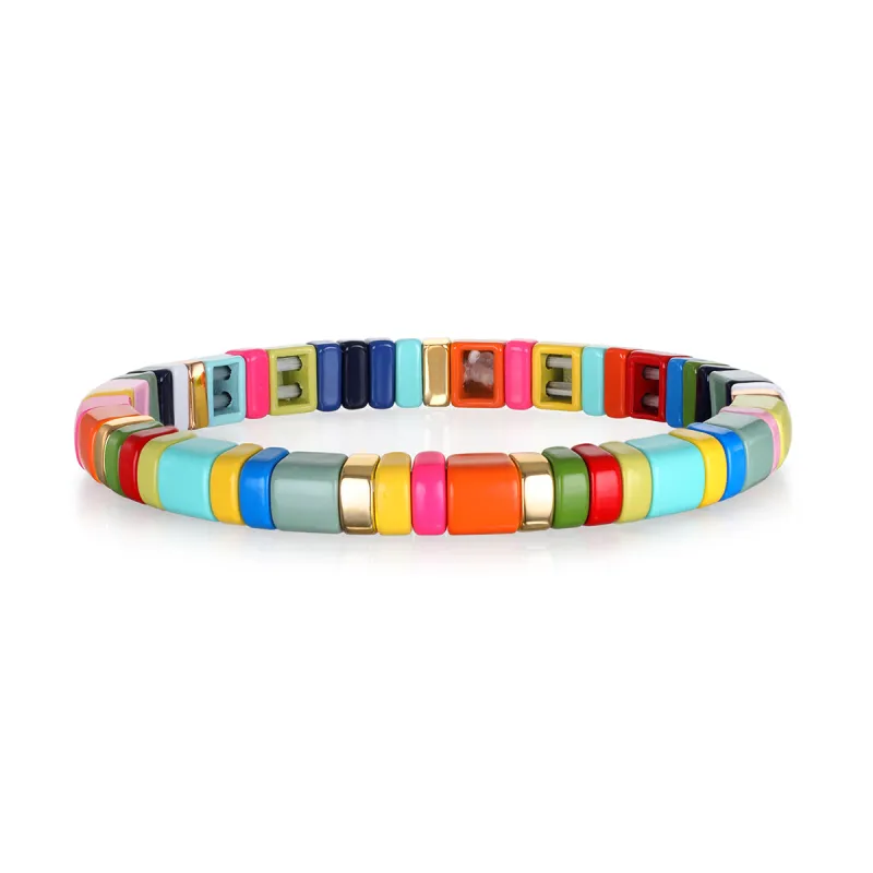 Golden Bold Rainbow Bracelet sold by Amelia Rose Design