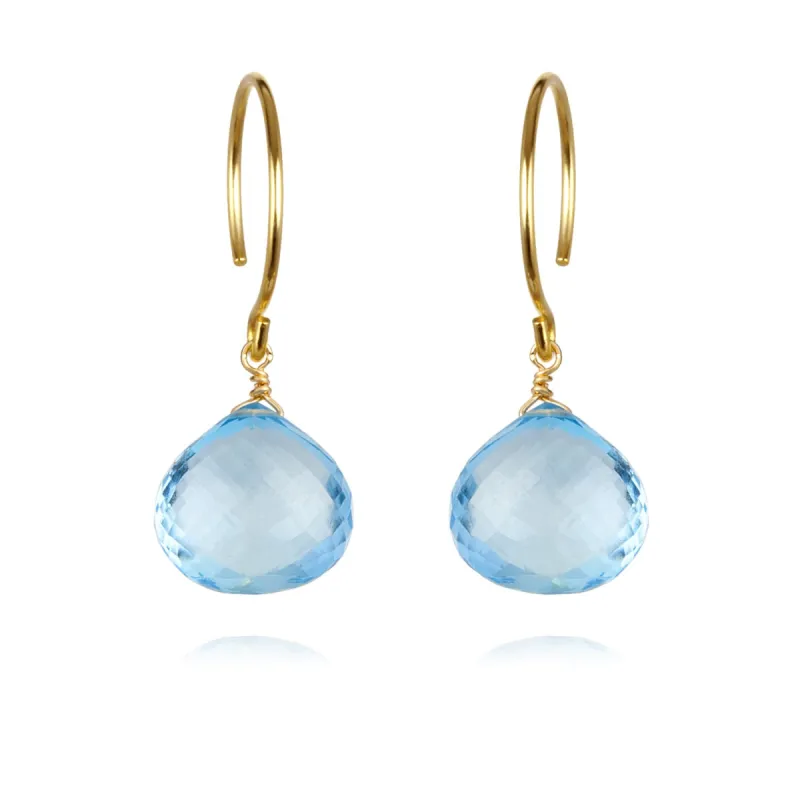 Catherine Earring-Sky Blue Topaz sold by Amelia Rose Design