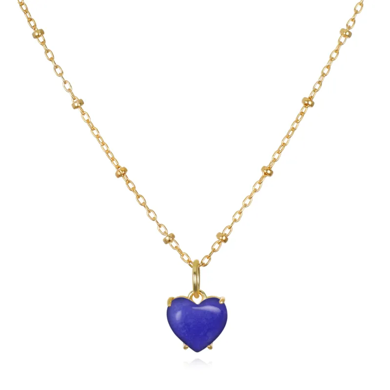 New! Sweet Heart Necklace-Blue sold by Amelia Rose Design