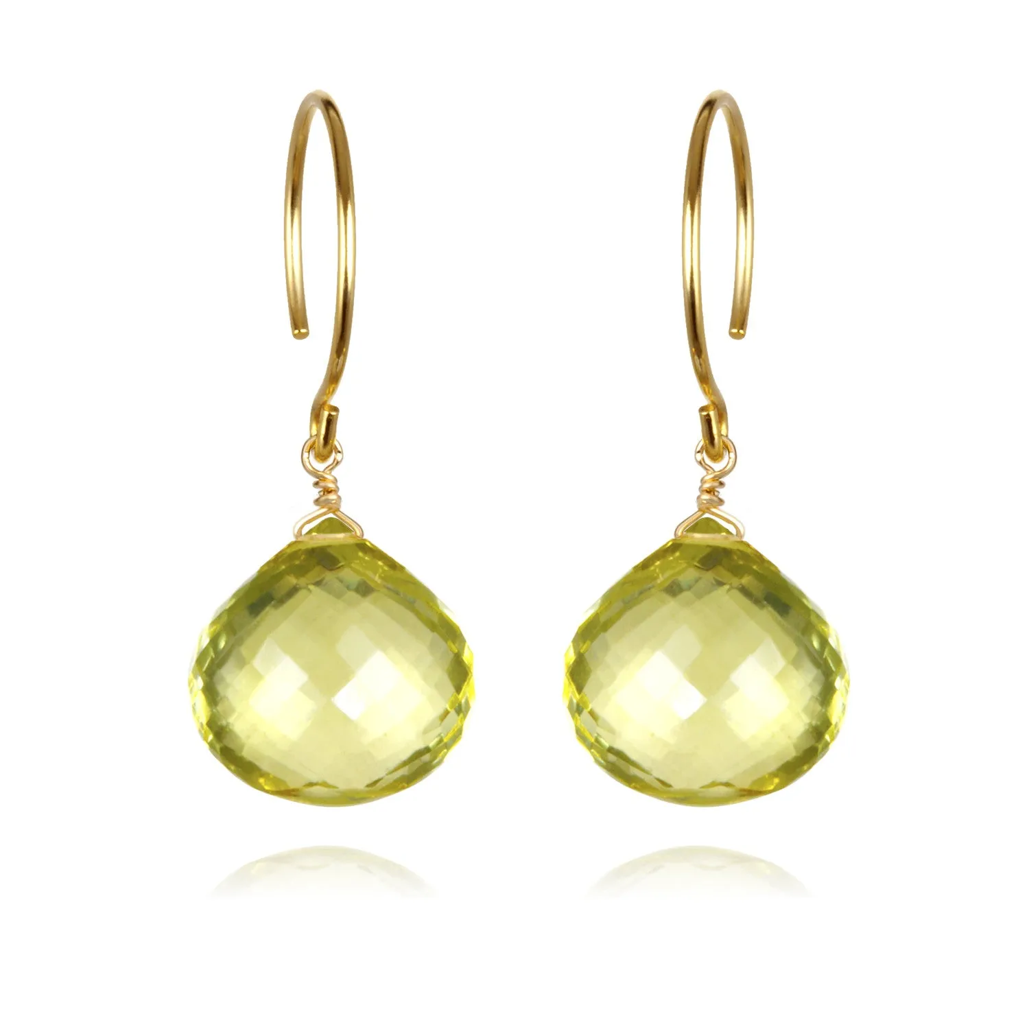 Catherine Earring-Lemon Quartz sold by Amelia Rose Design