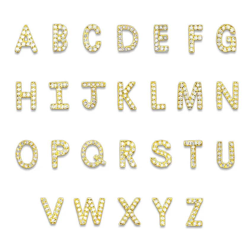 Diamond Initial Post Earring - Gold sold by Amelia Rose Design