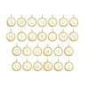 Round Charm Initial Necklace Gold sold by Amelia Rose Design