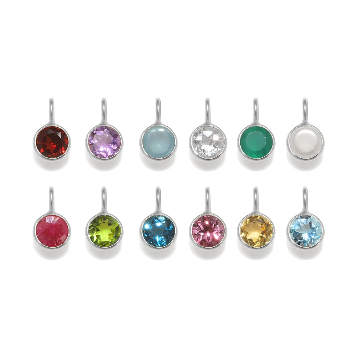 Birthstone Charms - Silver sold by Amelia Rose Design
