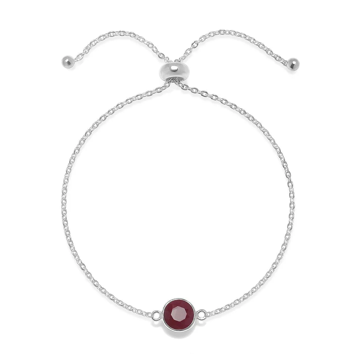 Birthstone Solitaire Bracelet- July Ruby sold by Amelia Rose Design product image thumbnail 2