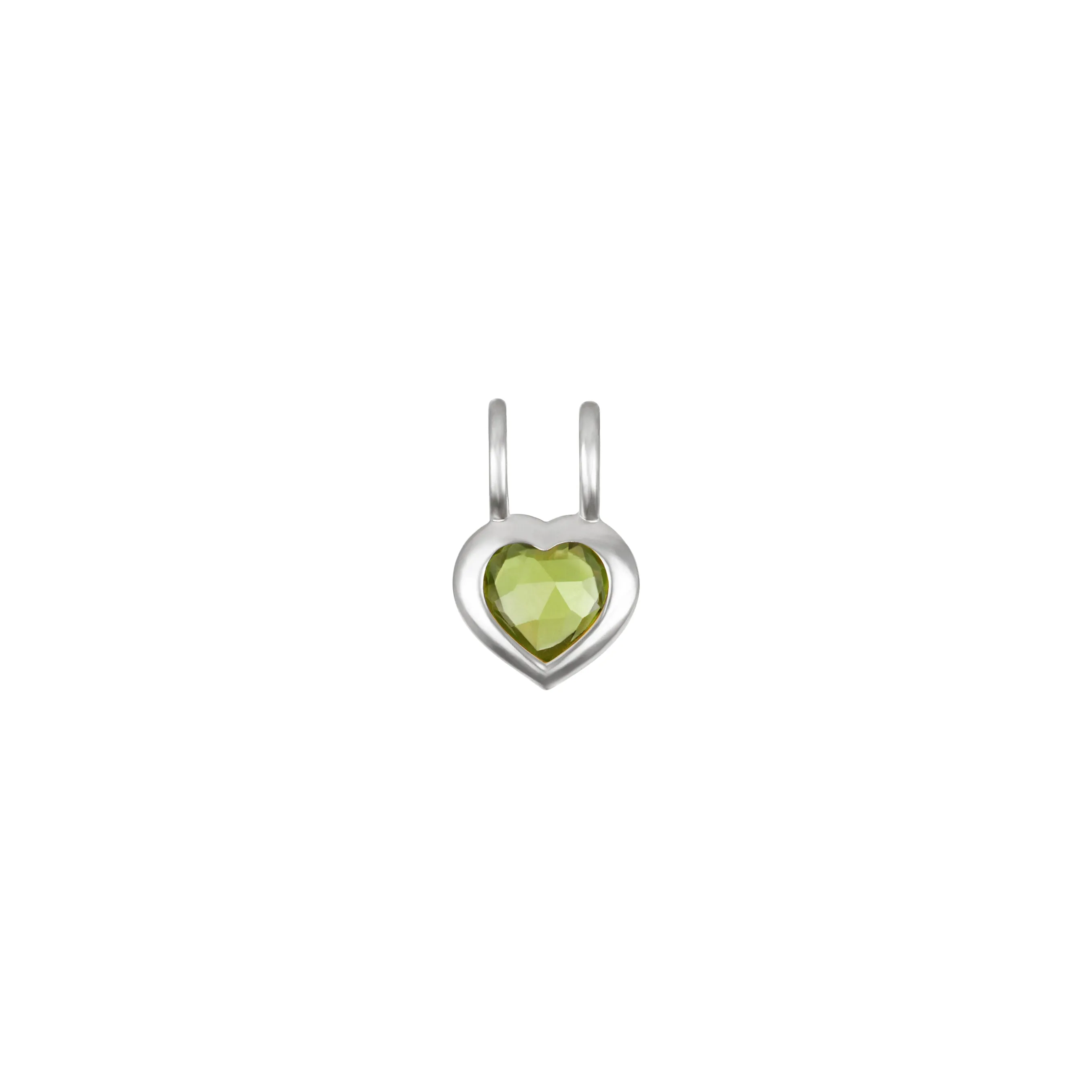 New! Birthstone Heart Pendant - August/Peridot sold by Amelia Rose Design product image thumbnail 3