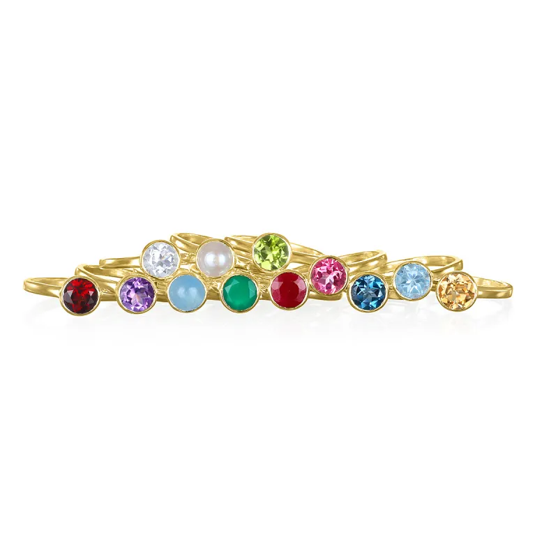 Birthstone Rings-Gold made by Amelia Rose Design