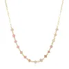 New! Gemstone Paperclip Necklace-Pink Opal sold by Amelia Rose Design