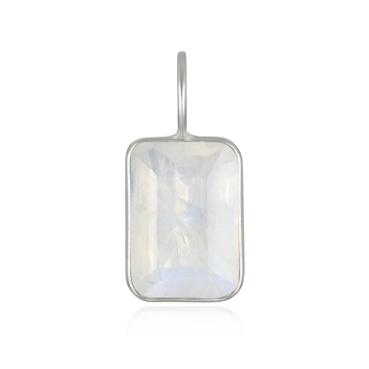 Rainbow Moonstone Emerald Cut Charm sold by Amelia Rose Design product image thumbnail 2