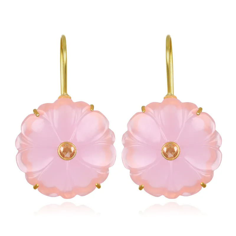 Magnolia Earring-Blush Pink sold by Amelia Rose Design