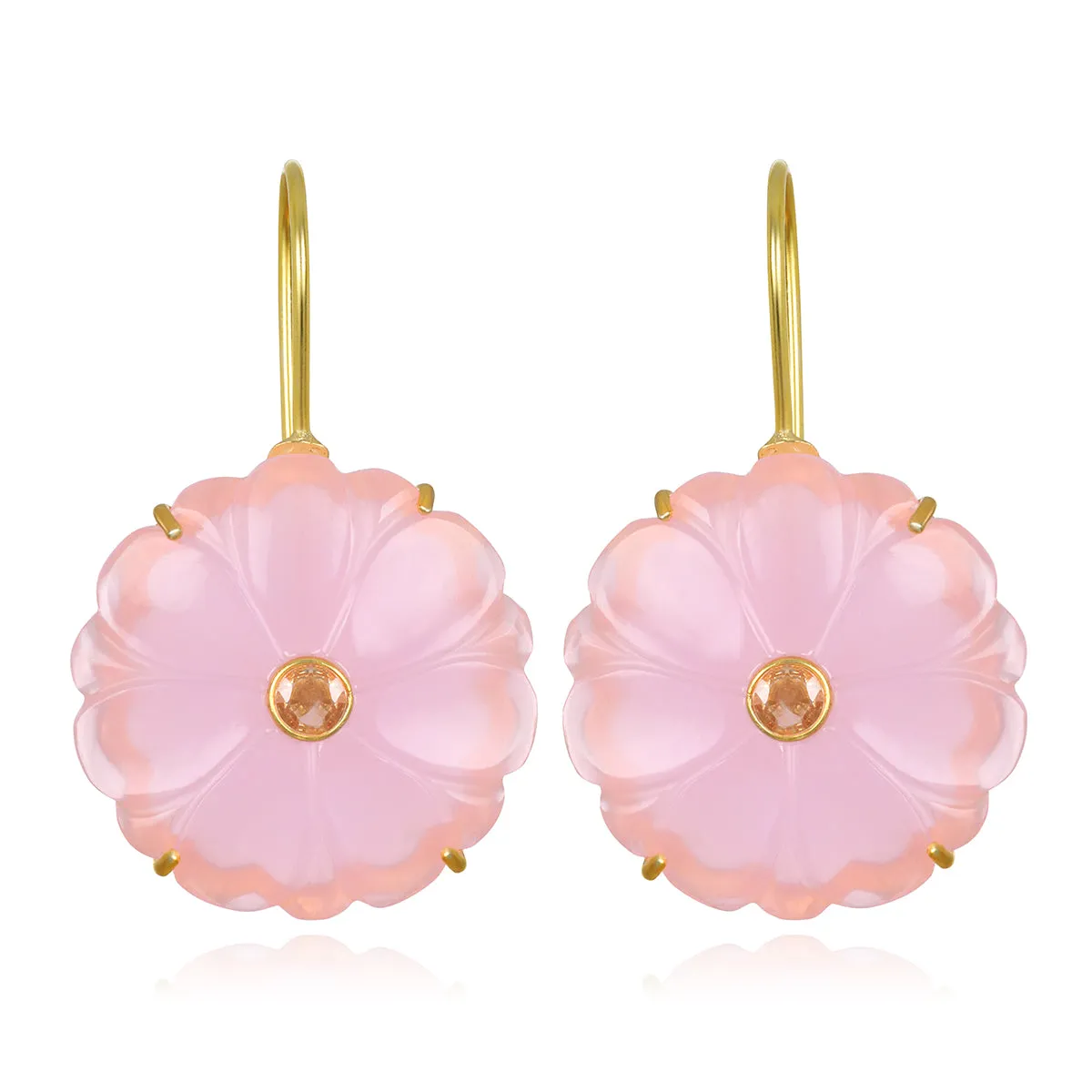 Magnolia Earring-Blush Pink sold by Amelia Rose Design