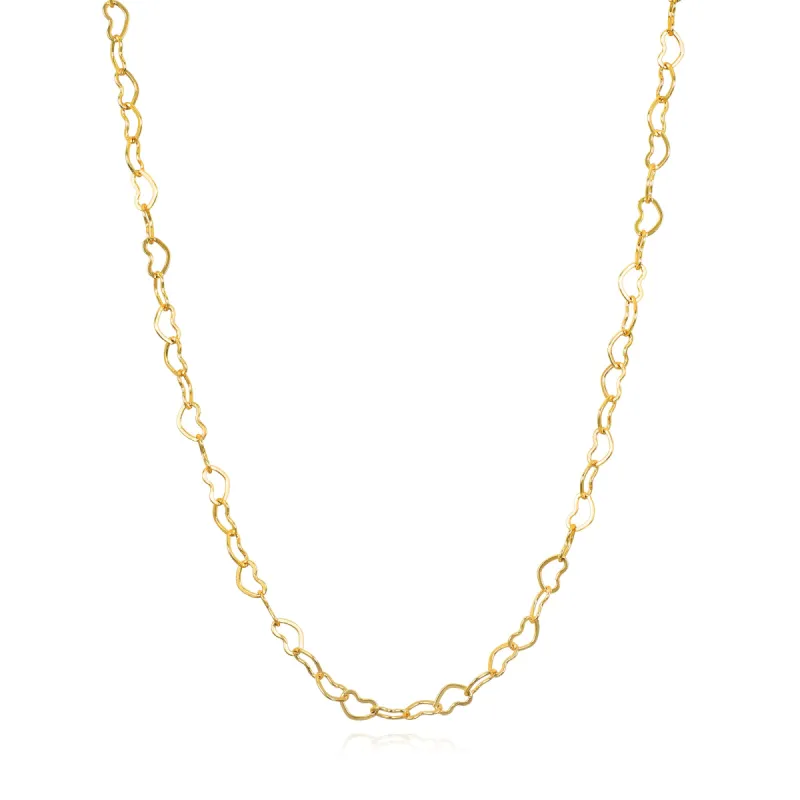 Back in stock! Heart Link Necklace sold by Amelia Rose Design