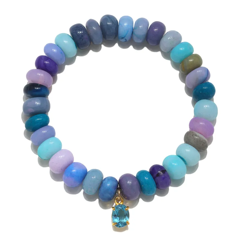 NEW! Rainbow Blues & London blue topaz Bracelet sold by Amelia Rose Design