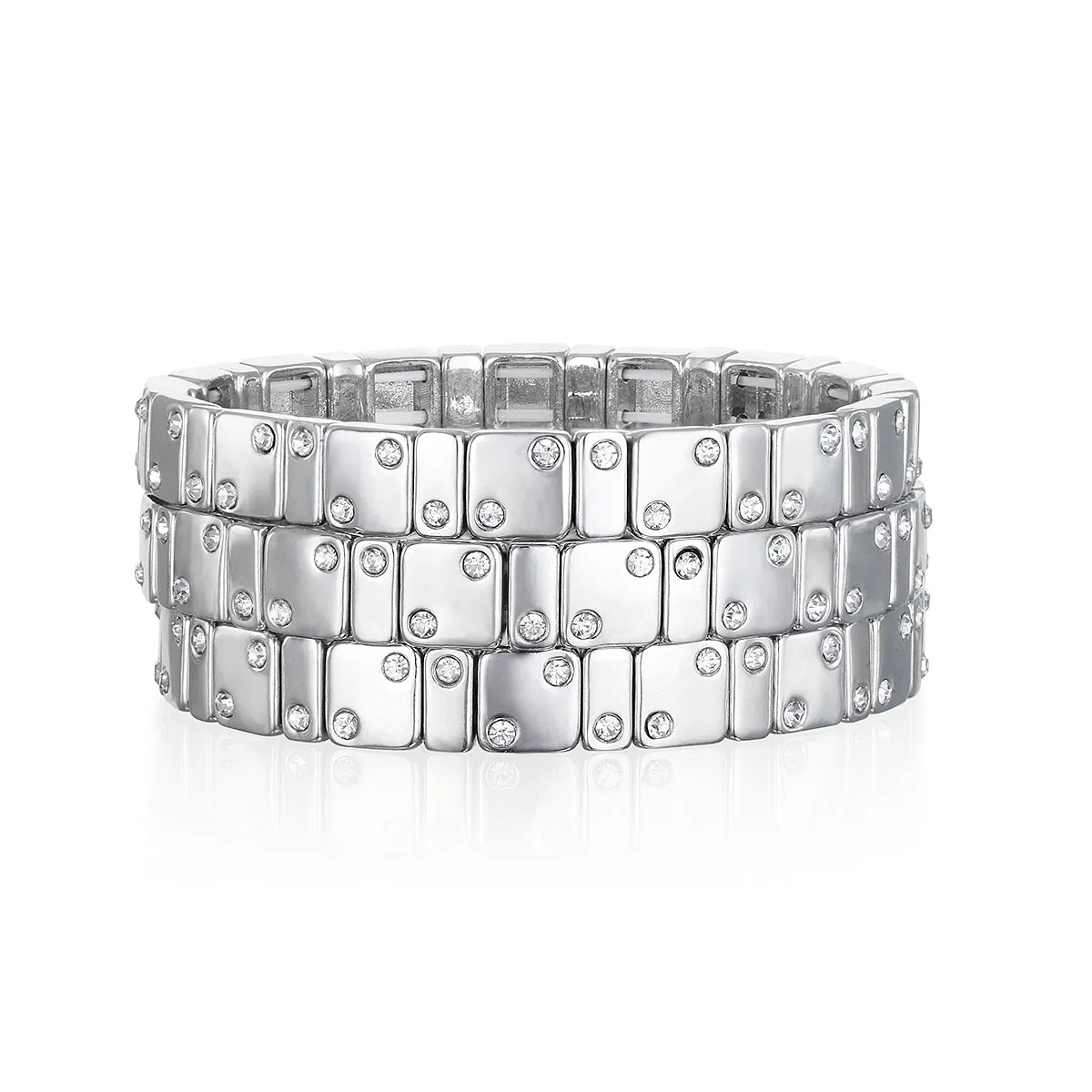 CZ Enamel Bracelet-Silver sold by Amelia Rose Design product image thumbnail 2